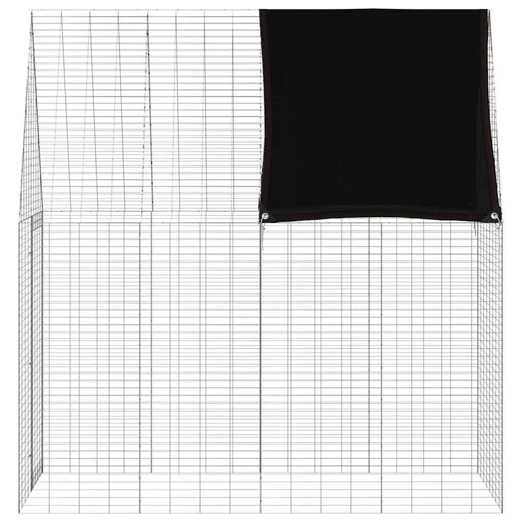 Kanin Bur Sølv 200 x 100 x 210 cm Galvaniseret stål