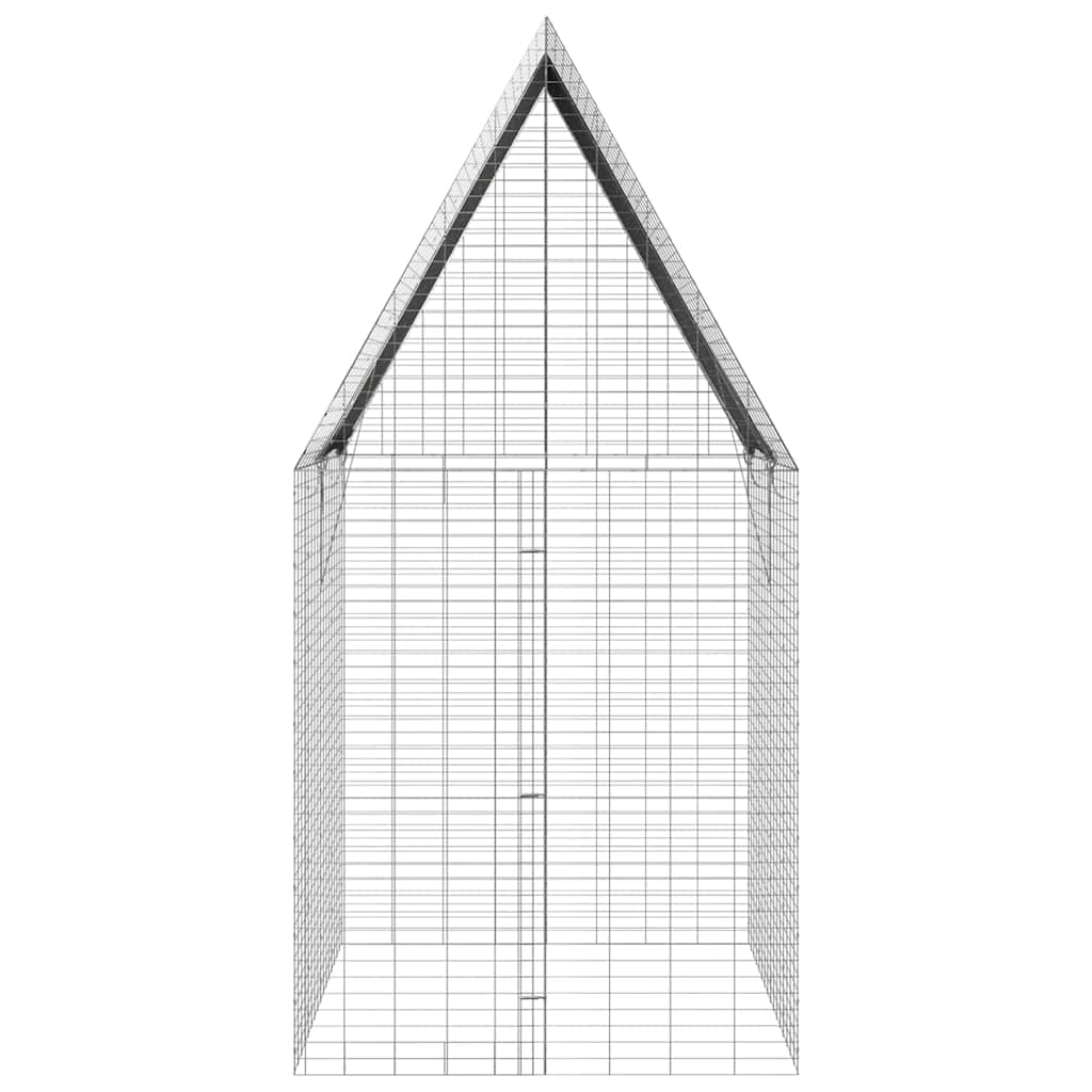 Kanin Bur Sølv 200 x 100 x 210 cm Galvaniseret stål