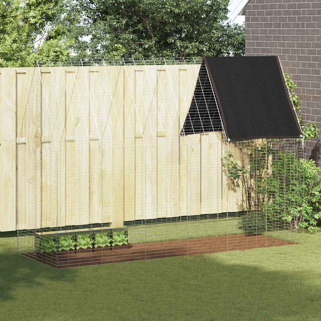 Kanin Bur Sølv 300 x 100 x 210 cm Galvaniseret stål
