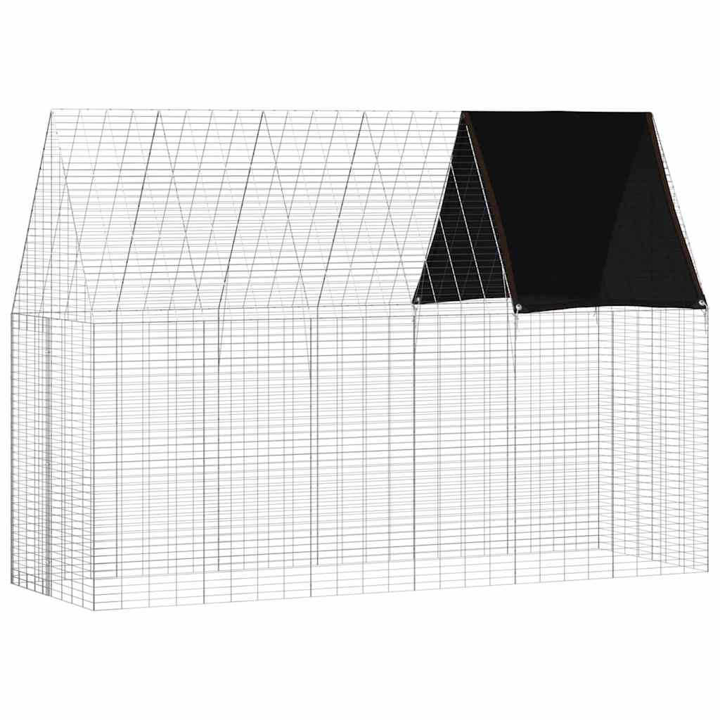 Kanin Bur Sølv 300 x 100 x 210 cm Galvaniseret stål