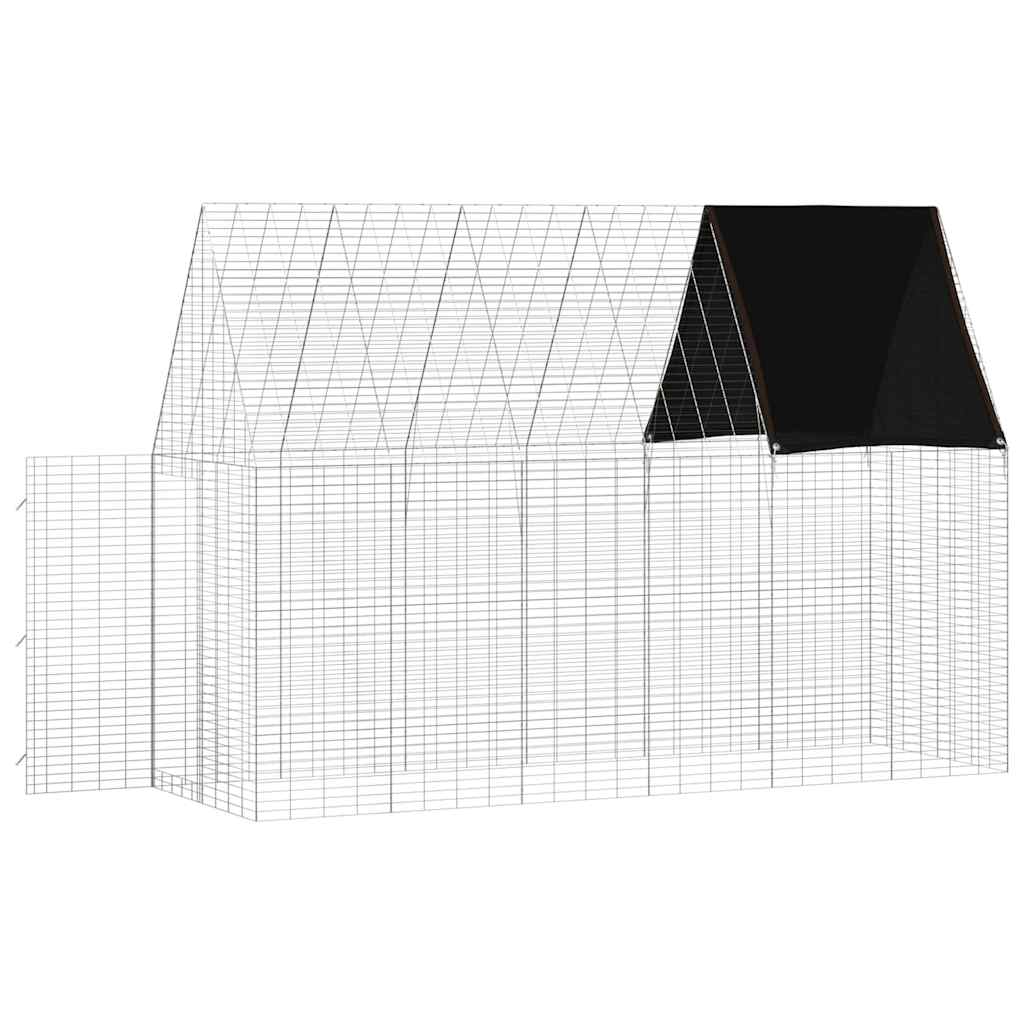 Kanin Bur Sølv 300 x 100 x 210 cm Galvaniseret stål