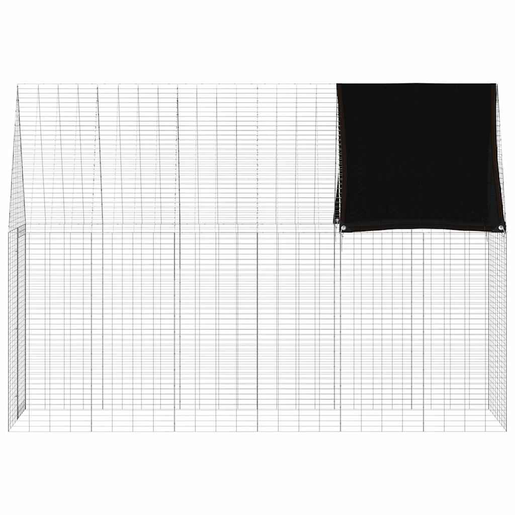 Kanin Bur Sølv 300 x 100 x 210 cm Galvaniseret stål