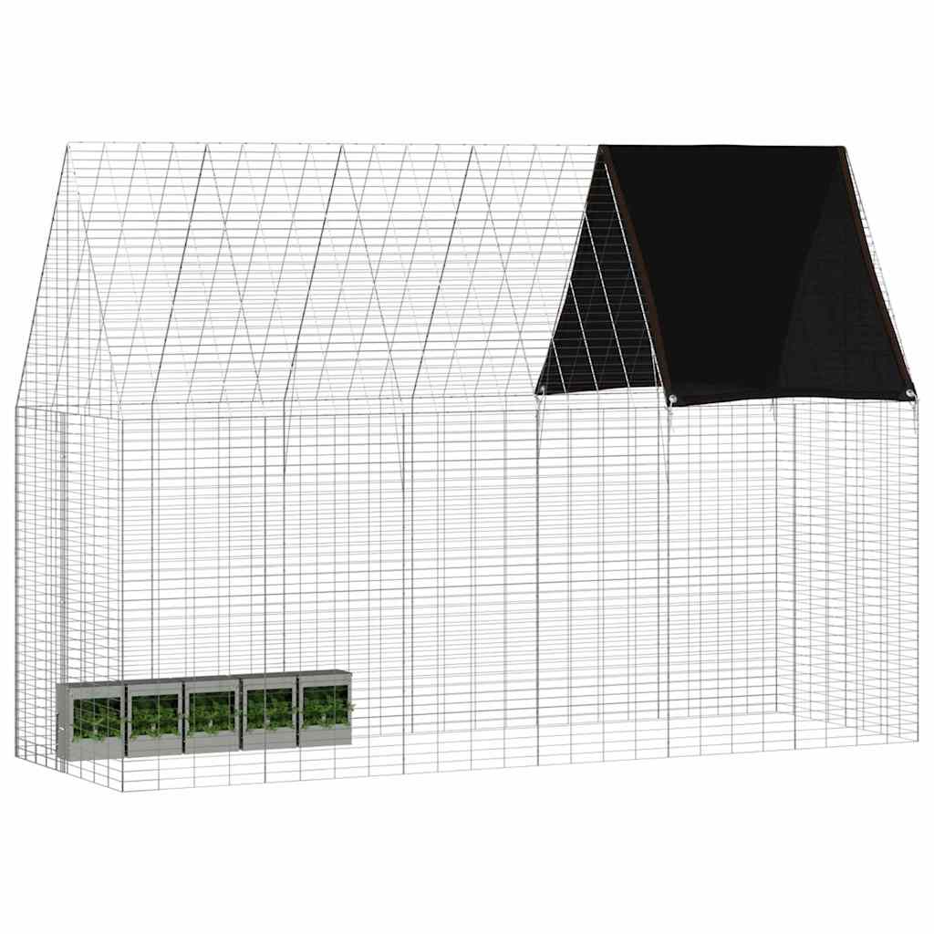Kanin Bur Sølv 300 x 100 x 210 cm Galvaniseret stål