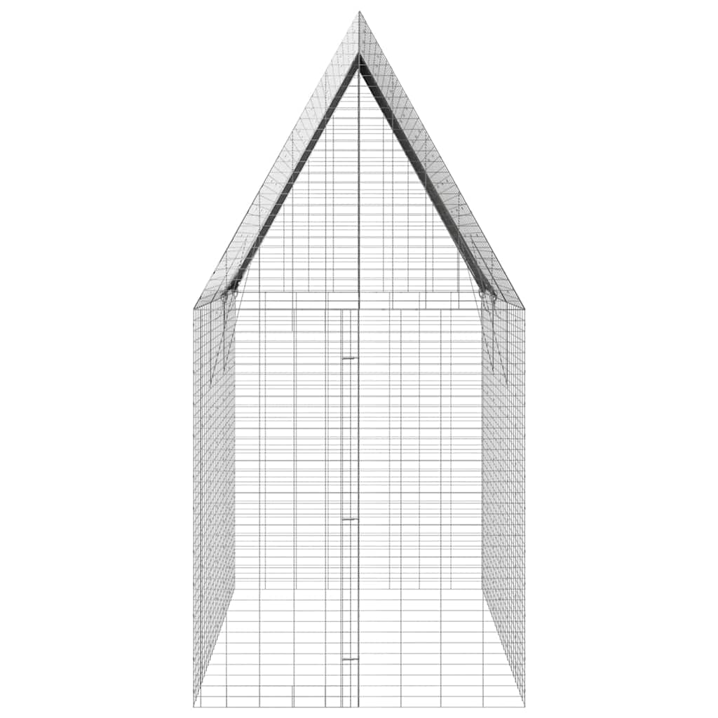 Kanin Bur Sølv 300 x 100 x 210 cm Galvaniseret stål