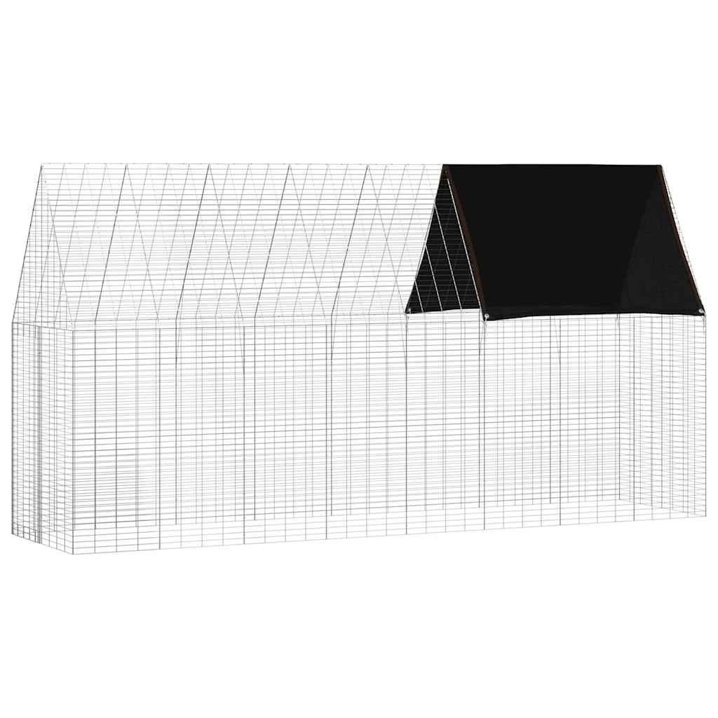 Kanin Bur Sølv 400 x 100 x 210 cm Galvaniseret stål