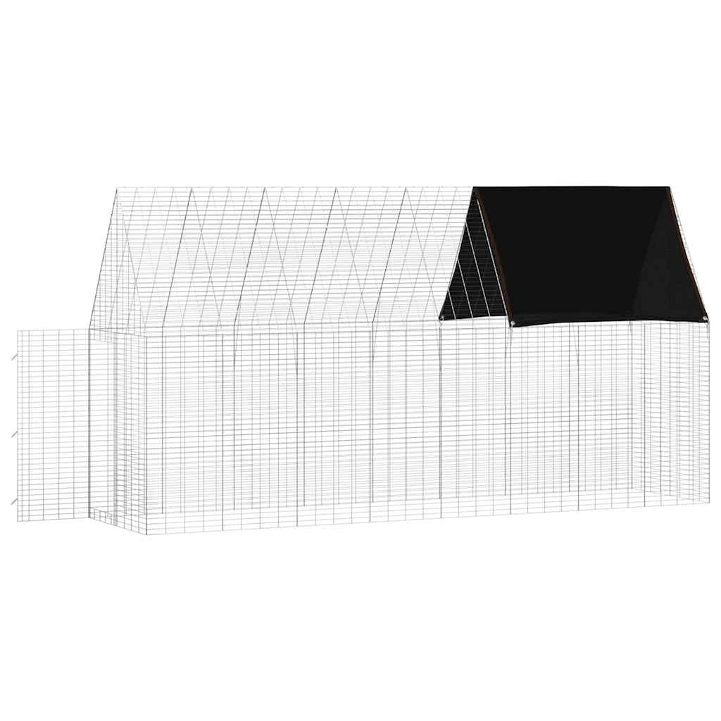 Kanin Bur Sølv 400 x 100 x 210 cm Galvaniseret stål