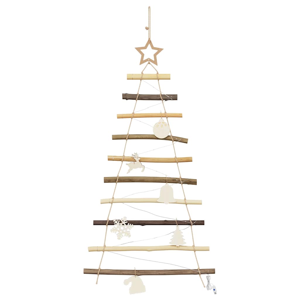 Juletræ Naturfarvet 90 cm Massiv Asketræ