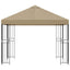 Pavillon 3 x 3 m Beige Polyester og Stål 190 gsm