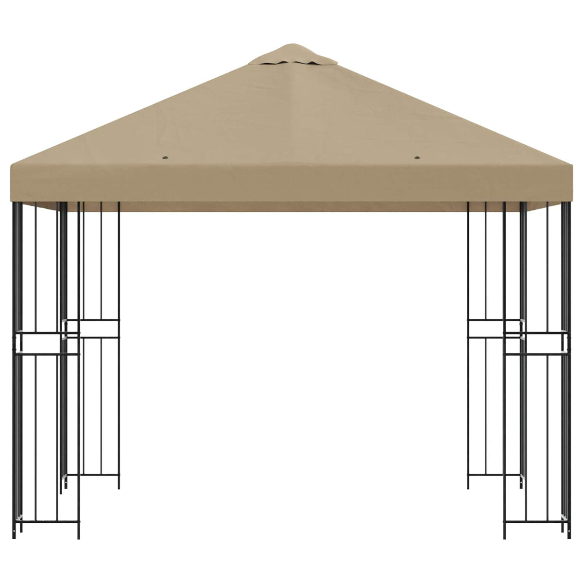 Pavillon 3 x 3 m Beige Polyester og Stål 190 gsm