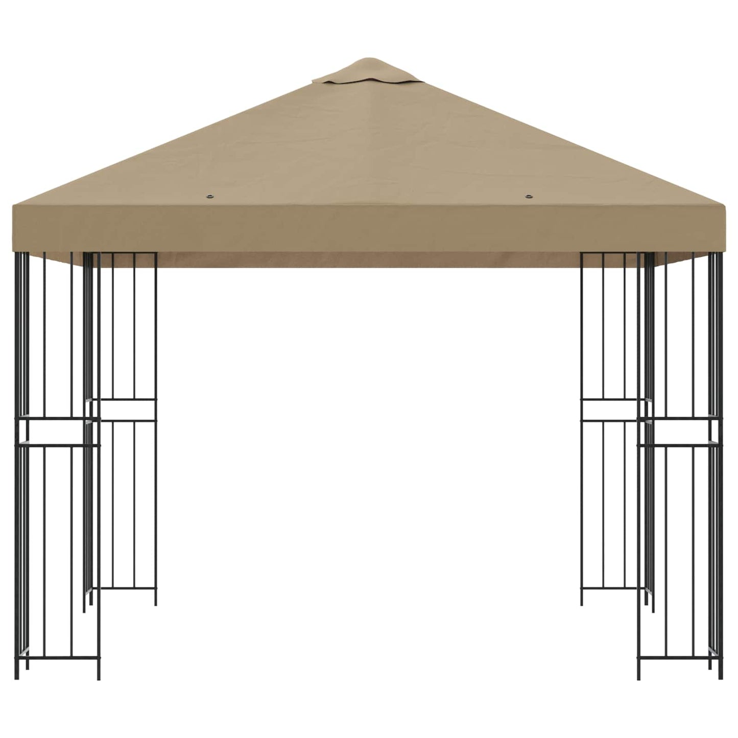 Pavillon 3 x 3 m Beige Polyester og Stål 190 gsm
