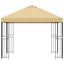 Pavillon 3 x 3 m Cremefarvet Polyester og Stål 190 gsm