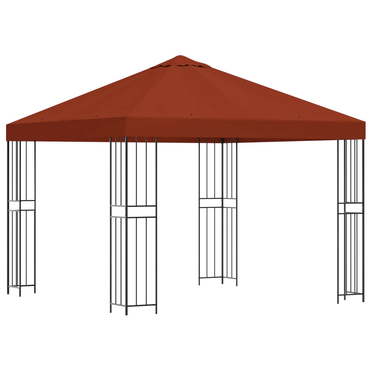 Pavillon 3 x 3 m Terrakotta Polyester og Stål 190 gsm