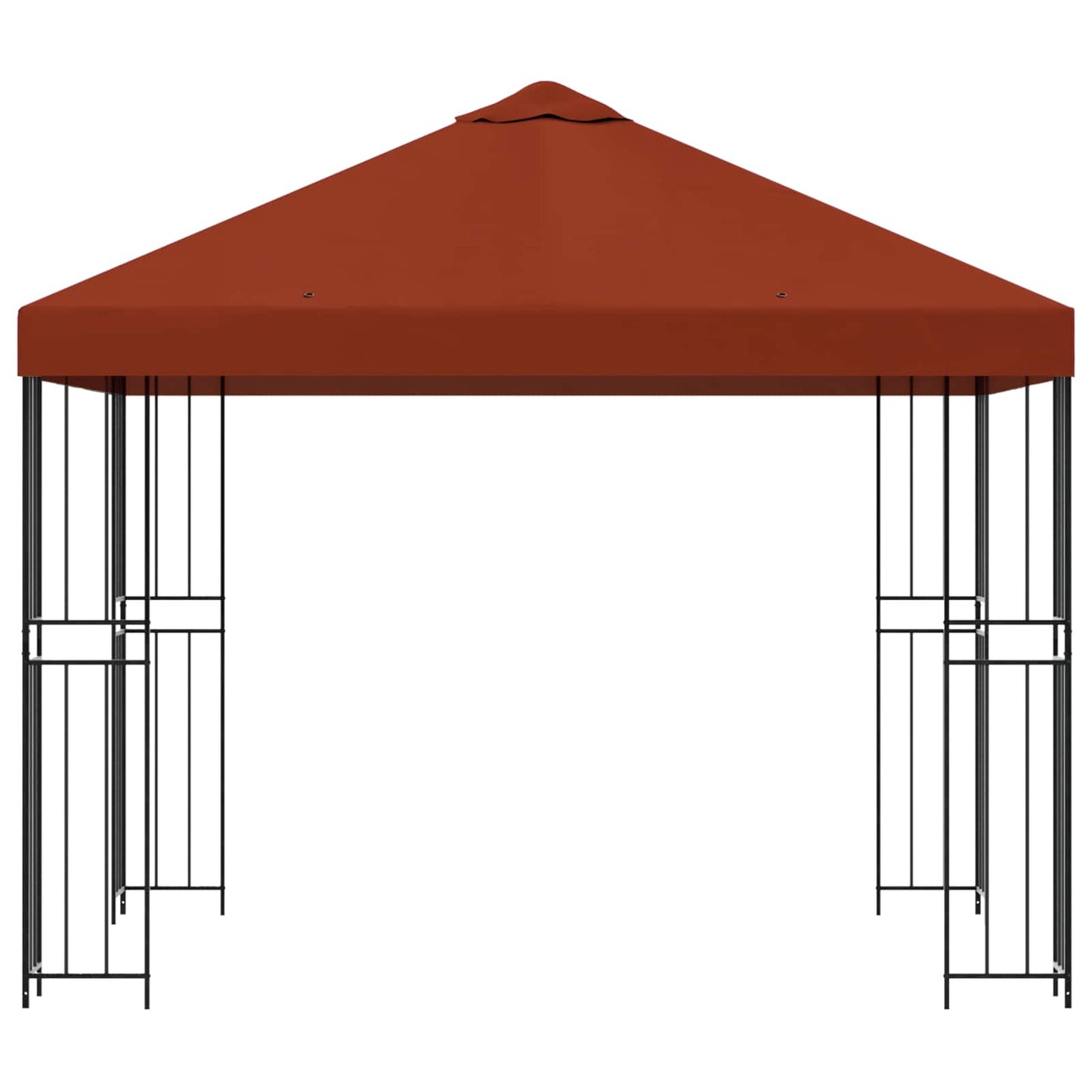 Pavillon 3 x 3 m Terrakotta Polyester og Stål 190 gsm