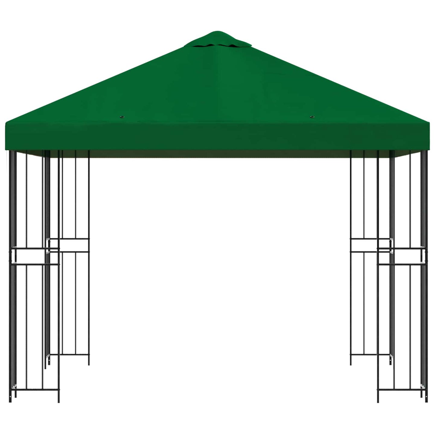 Pavillon 3 x 3 m Grøn Polyester og Stål 190 gsm