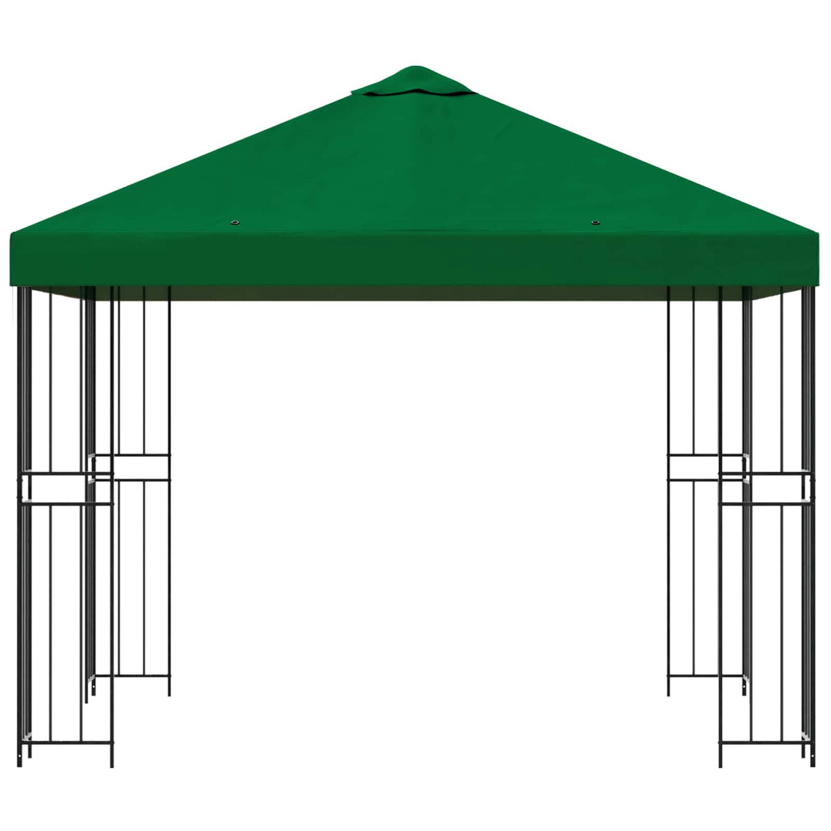 Pavillon 3 x 3 m Grøn Polyester og Stål 190 gsm