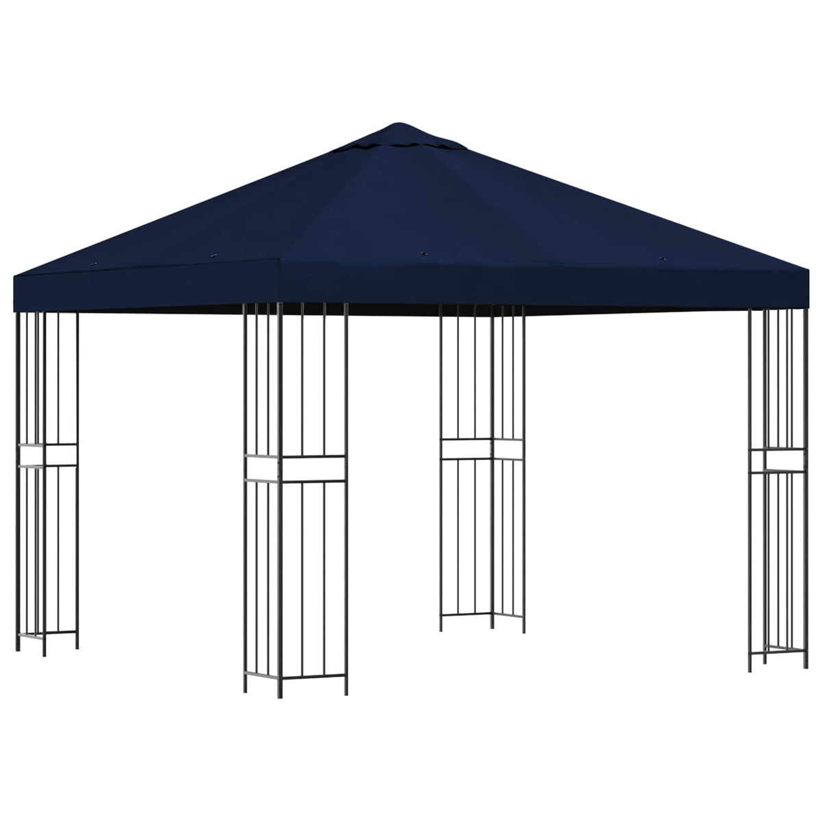 Pavillon 3 x 3 m Blå Polyester og Stål 190 gsm