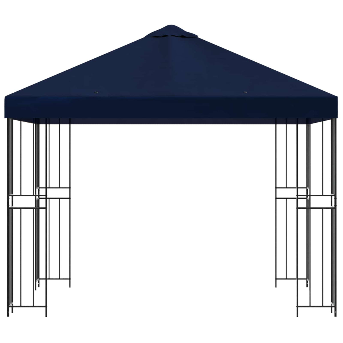 Pavillon 3 x 3 m Blå Polyester og Stål 190 gsm