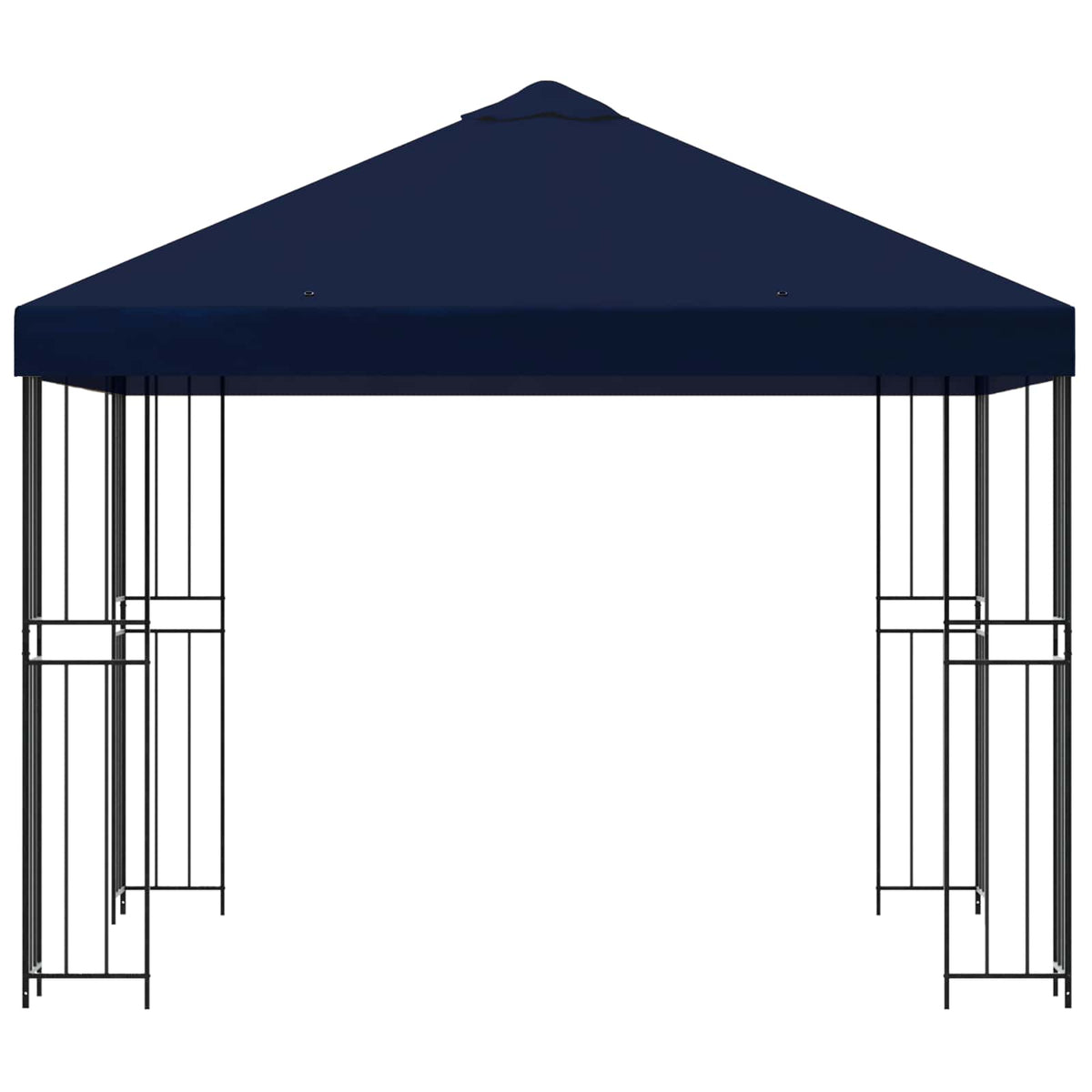 Pavillon 3 x 3 m Blå Polyester og Stål 190 gsm