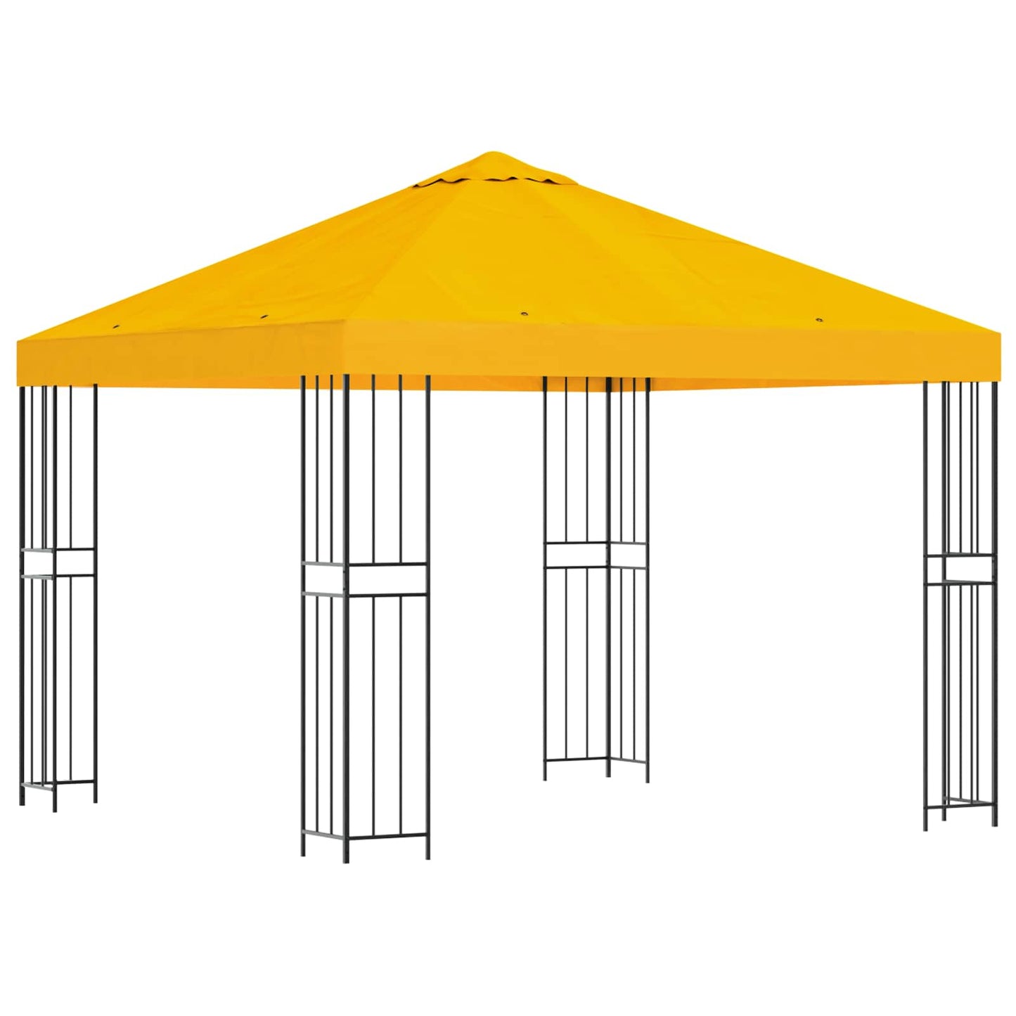 Pavillon 3 x 3 m Gul Polyester og Stål 190 gsm