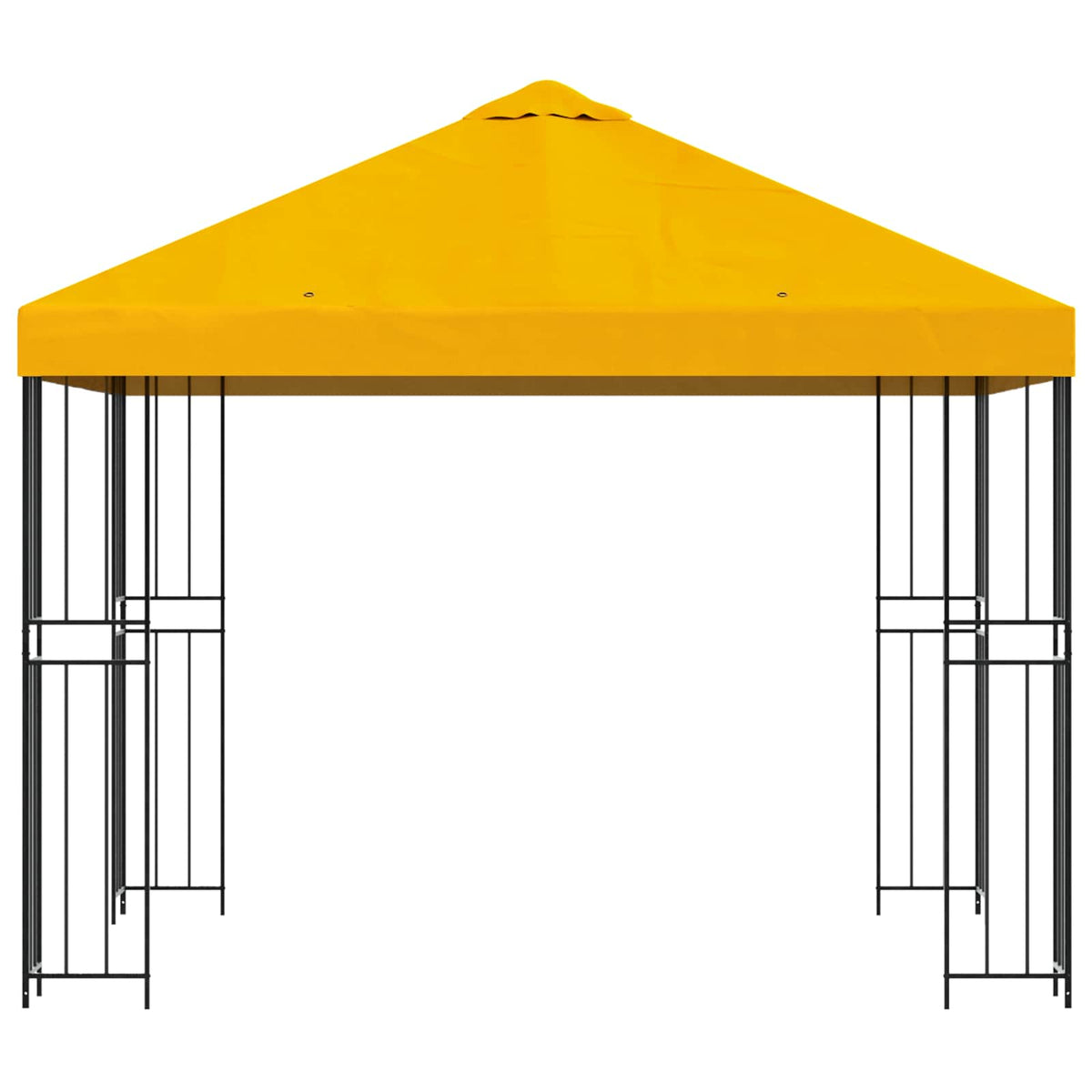 Pavillon 3 x 3 m Gul Polyester og Stål 190 gsm