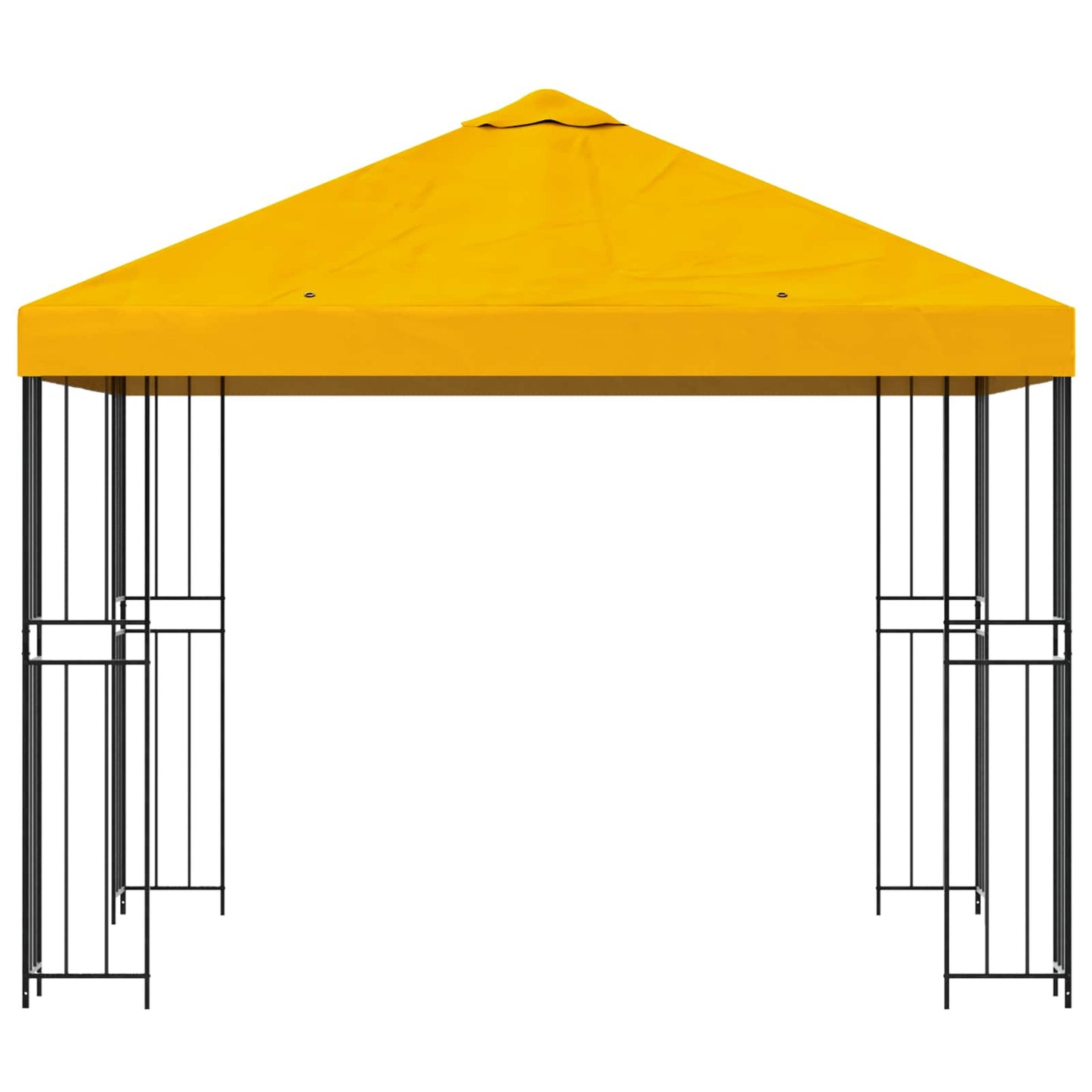 Pavillon 3 x 3 m Gul Polyester og Stål 190 gsm