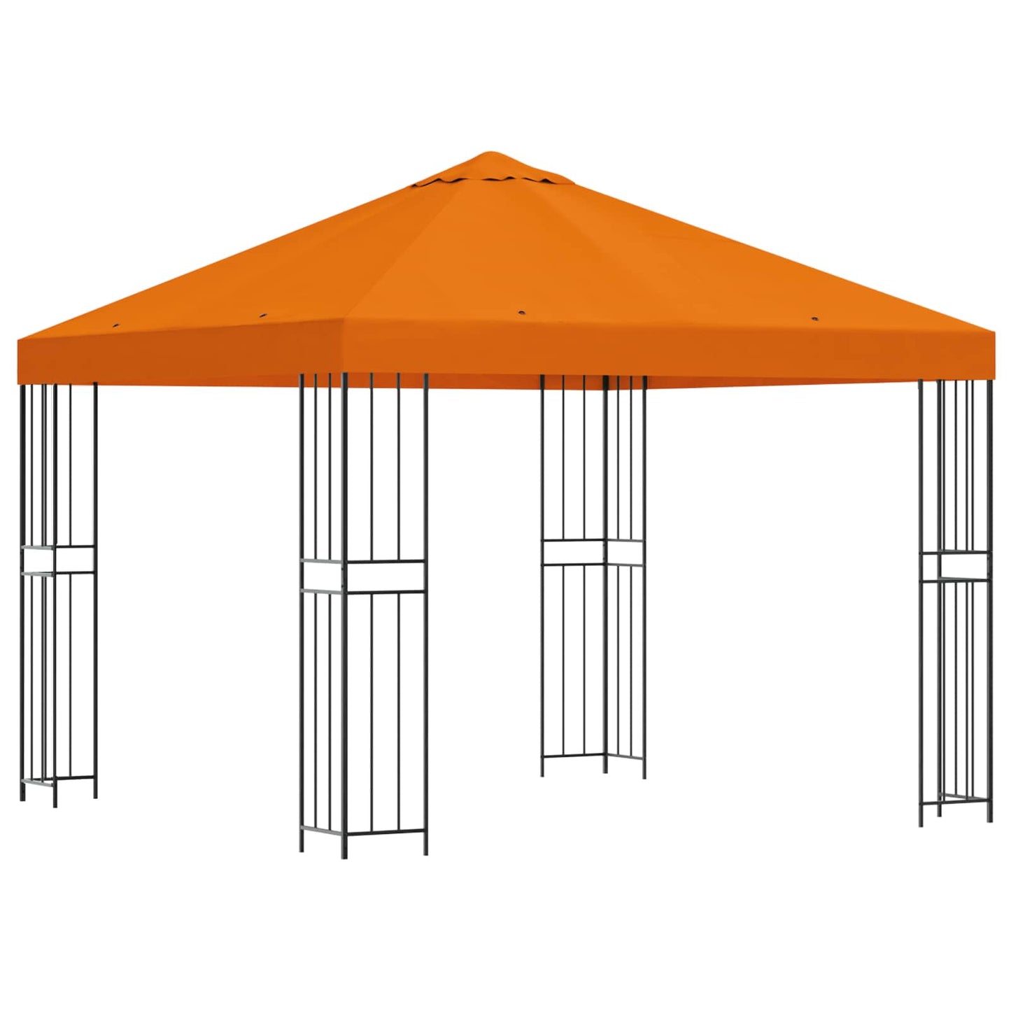 Pavillon 3 x 3 m Orange Polyester og Stål 190 gsm