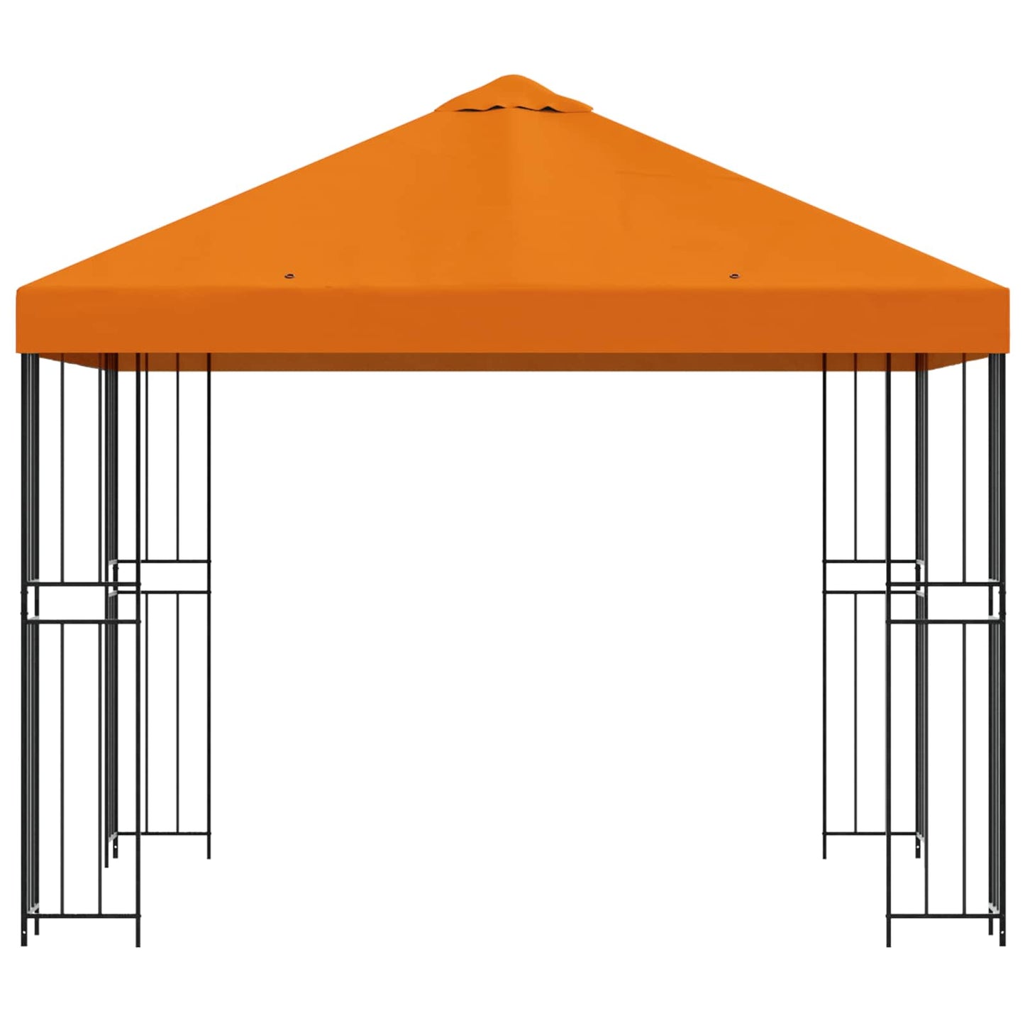 Pavillon 3 x 3 m Orange Polyester og Stål 190 gsm