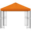 Pavillon 3 x 3 m Orange Polyester og Stål 190 gsm