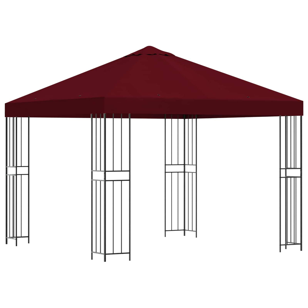 Pavillon 3 x 3 m Bordeaux Polyester og Stål 190 gsm