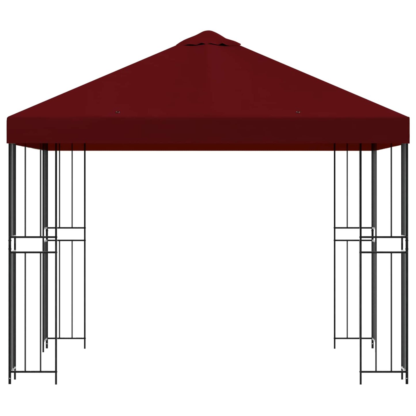 Pavillon 3 x 3 m Bordeaux Polyester og Stål 190 gsm