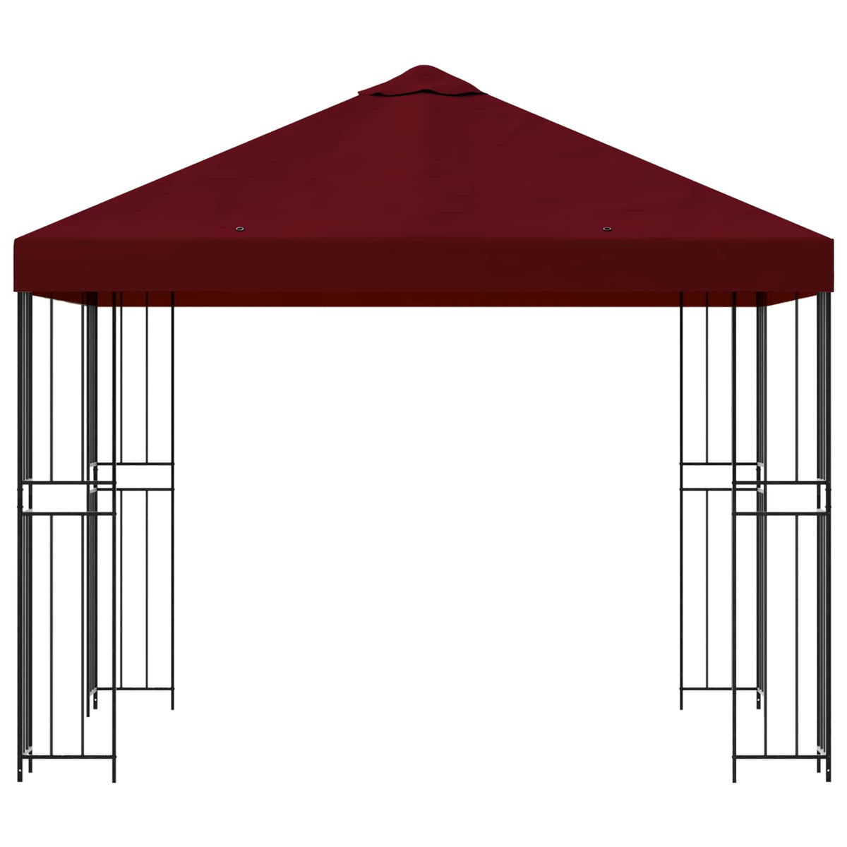 Pavillon 3 x 3 m Bordeaux Polyester og Stål 190 gsm