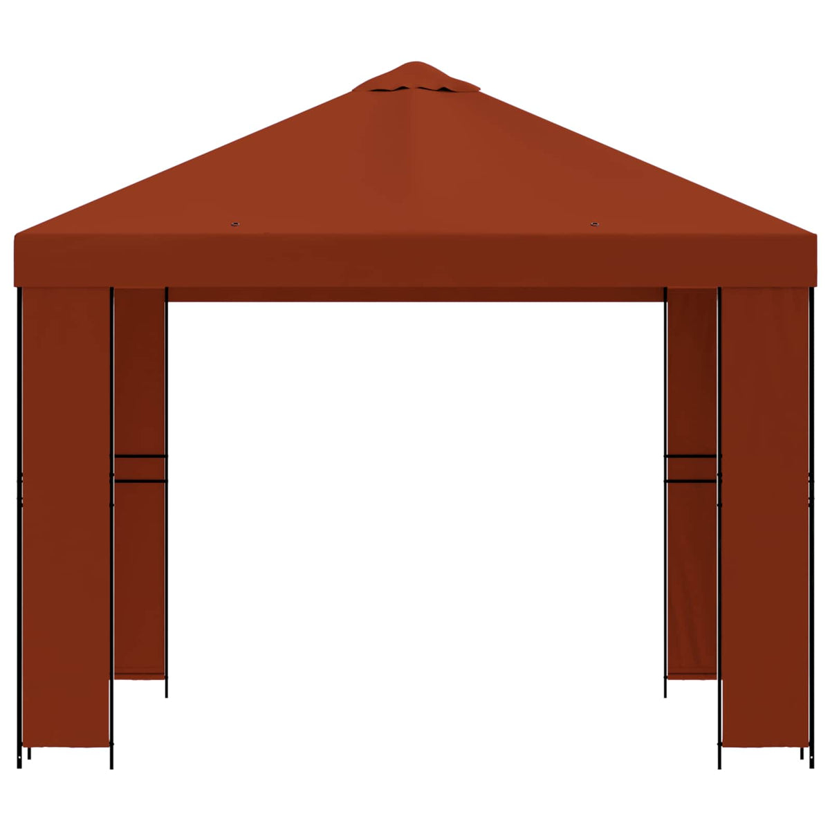 Pavillon 3 x 3 m Terrakotta Polyester og Stål 190 gsm