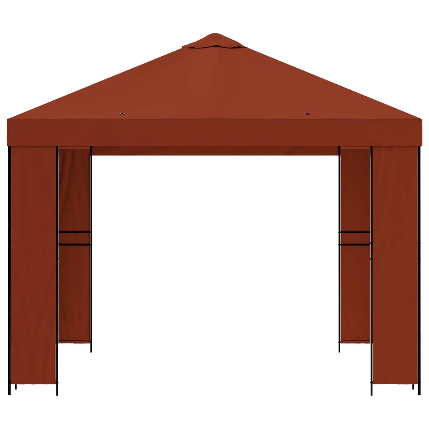 Pavillon 3 x 3 m Terrakotta Polyester og Stål 190 gsm