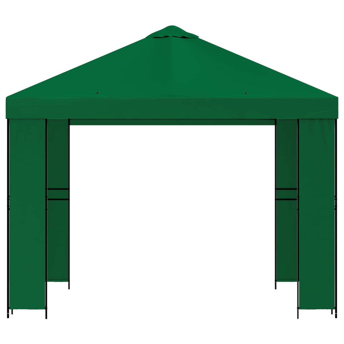 Pavillon 3 x 3 m Grøn Polyester og Stål 190 gsm