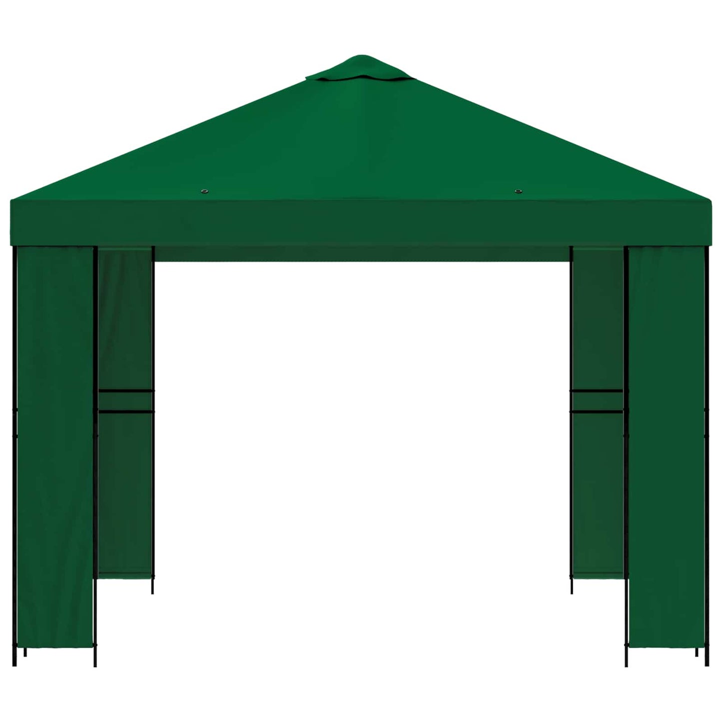Pavillon 3 x 3 m Grøn Polyester og Stål 190 gsm