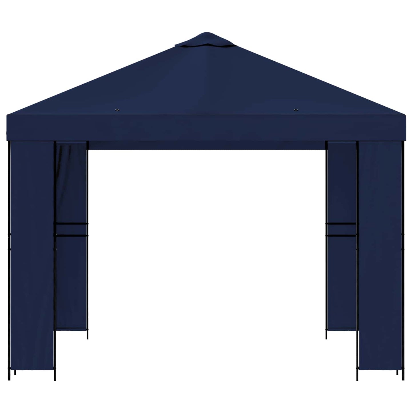 Pavillon 3 x 3 m Blå Polyester og Stål 190 gsm