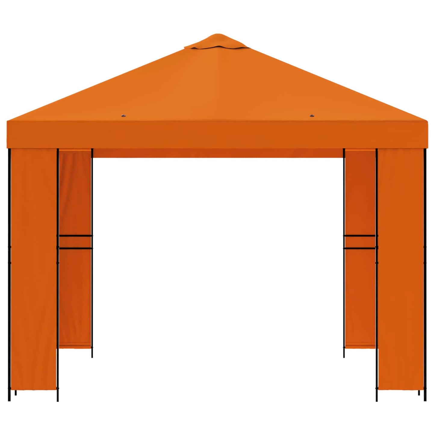 Pavillon 3 x 3 m Orange Polyester og Stål 190 gsm