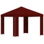 Pavillon 3 x 3 m Bordeaux Polyester og Stål 190 gsm