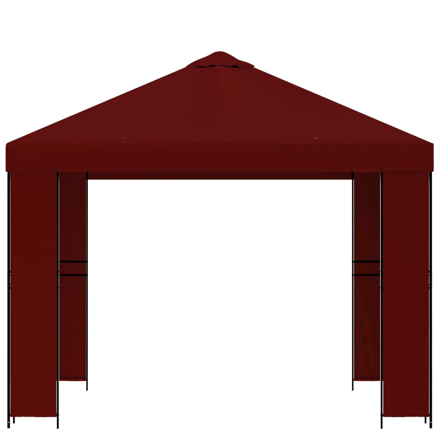 Pavillon 3 x 3 m Bordeaux Polyester og Stål 190 gsm
