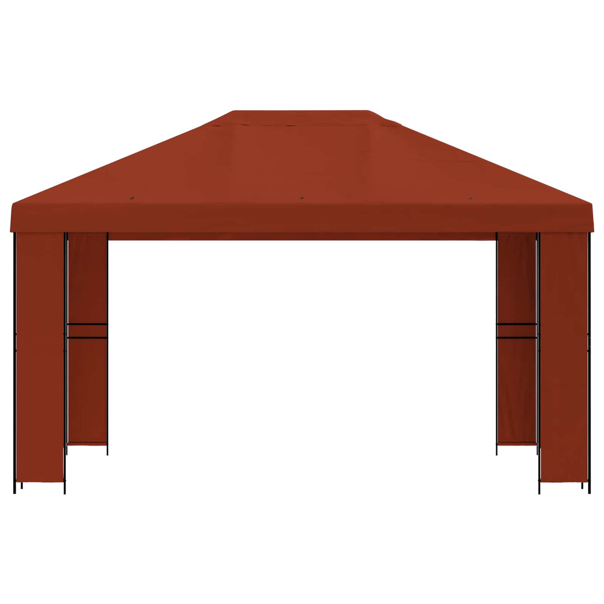 Pavillon 4 × 3 m Terrakotta Polyester og Stål 190 gsm