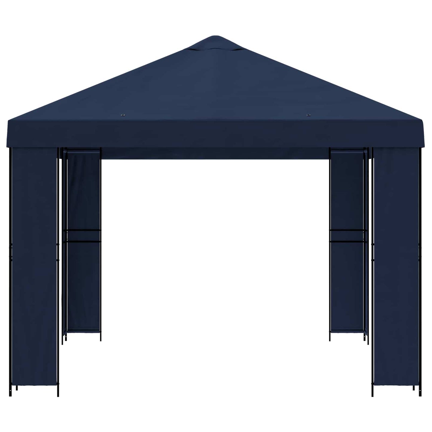 Pavillon 4 × 3 m Blå Polyester og Stål 190 gsm