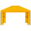 Pavillon 4 × 3 m Gul Polyester og Stål 190 gsm