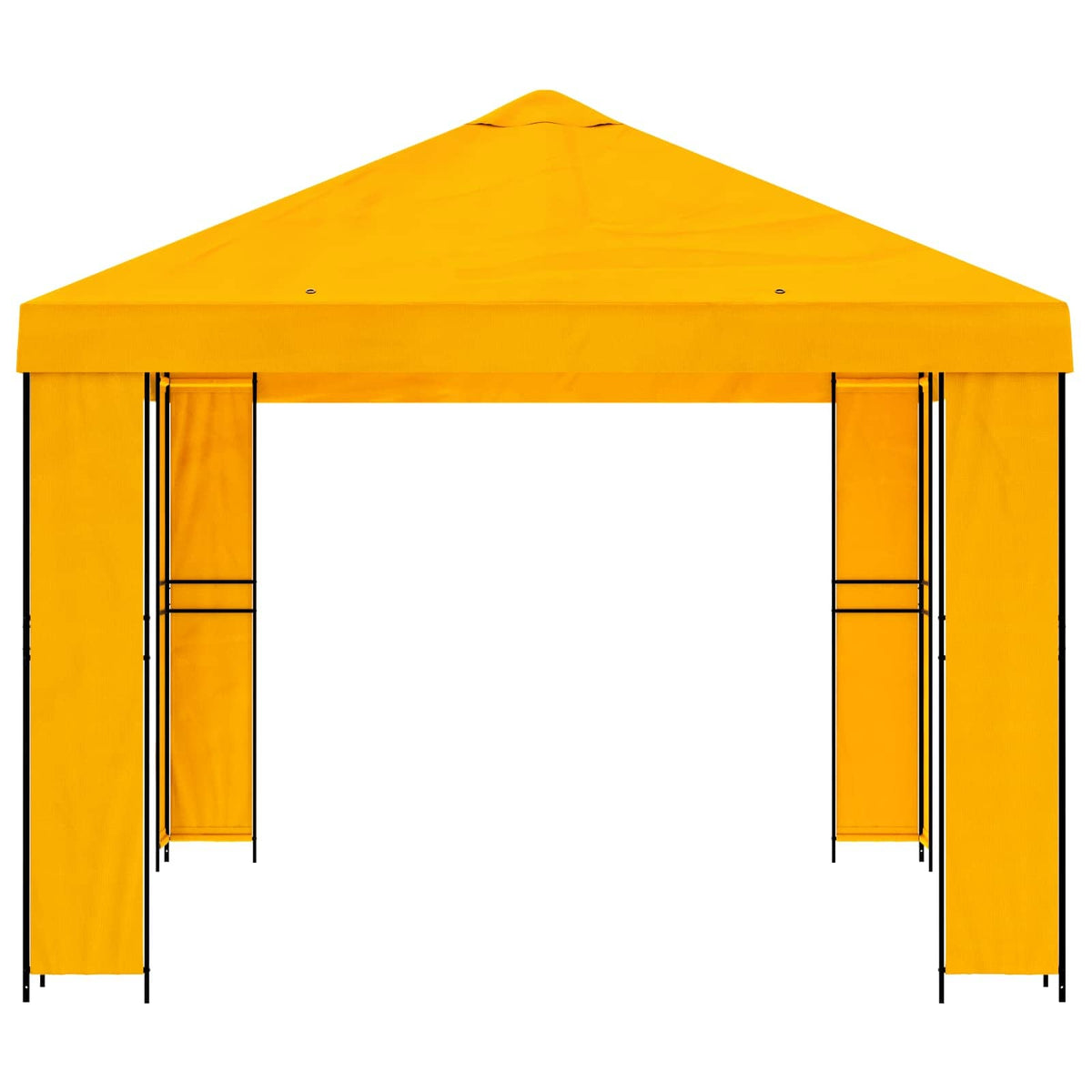 Pavillon 4 × 3 m Gul Polyester og Stål 190 gsm