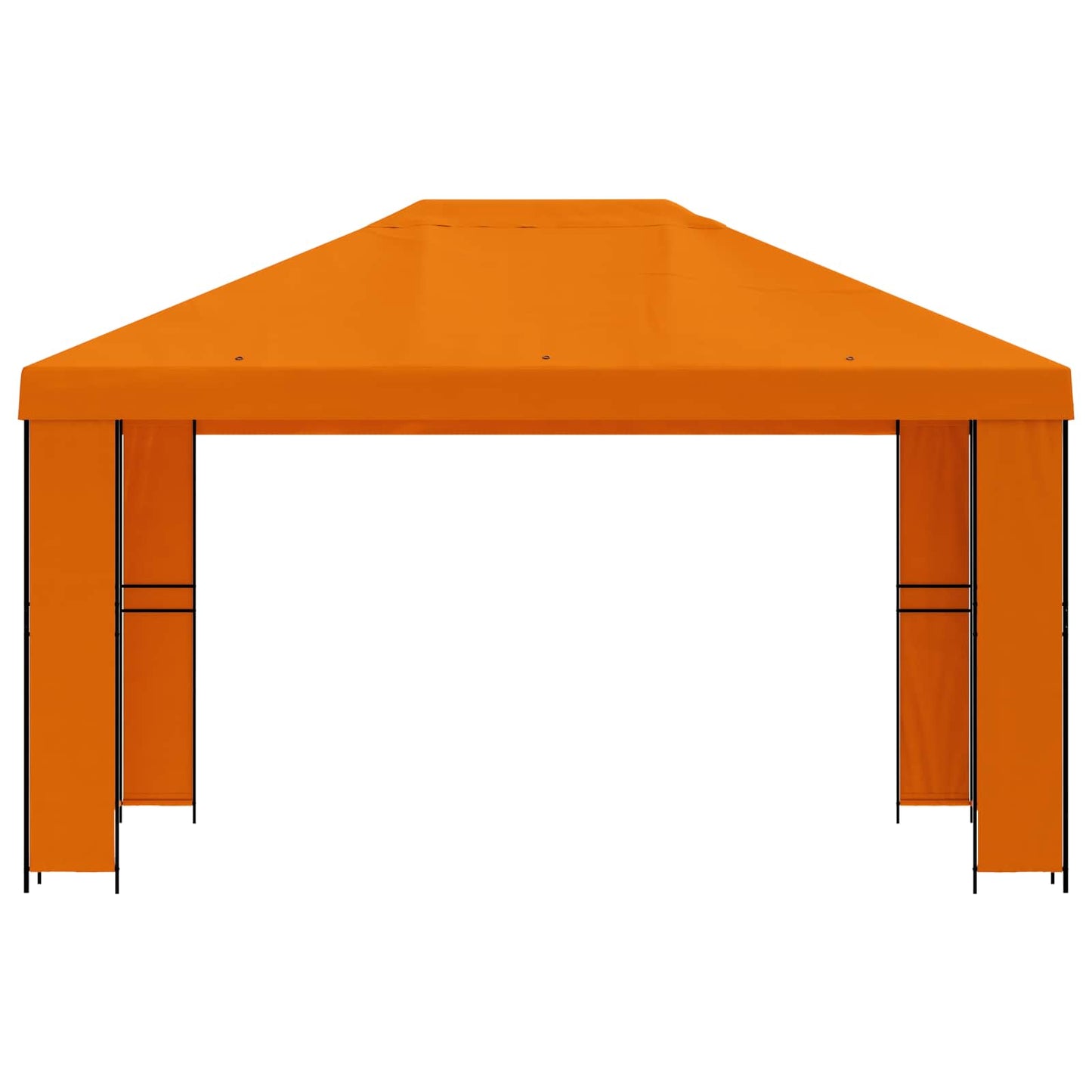 Pavillon 4 × 3 m Orange Polyester og Stål 190 gsm