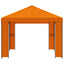 Pavillon 4 × 3 m Orange Polyester og Stål 190 gsm