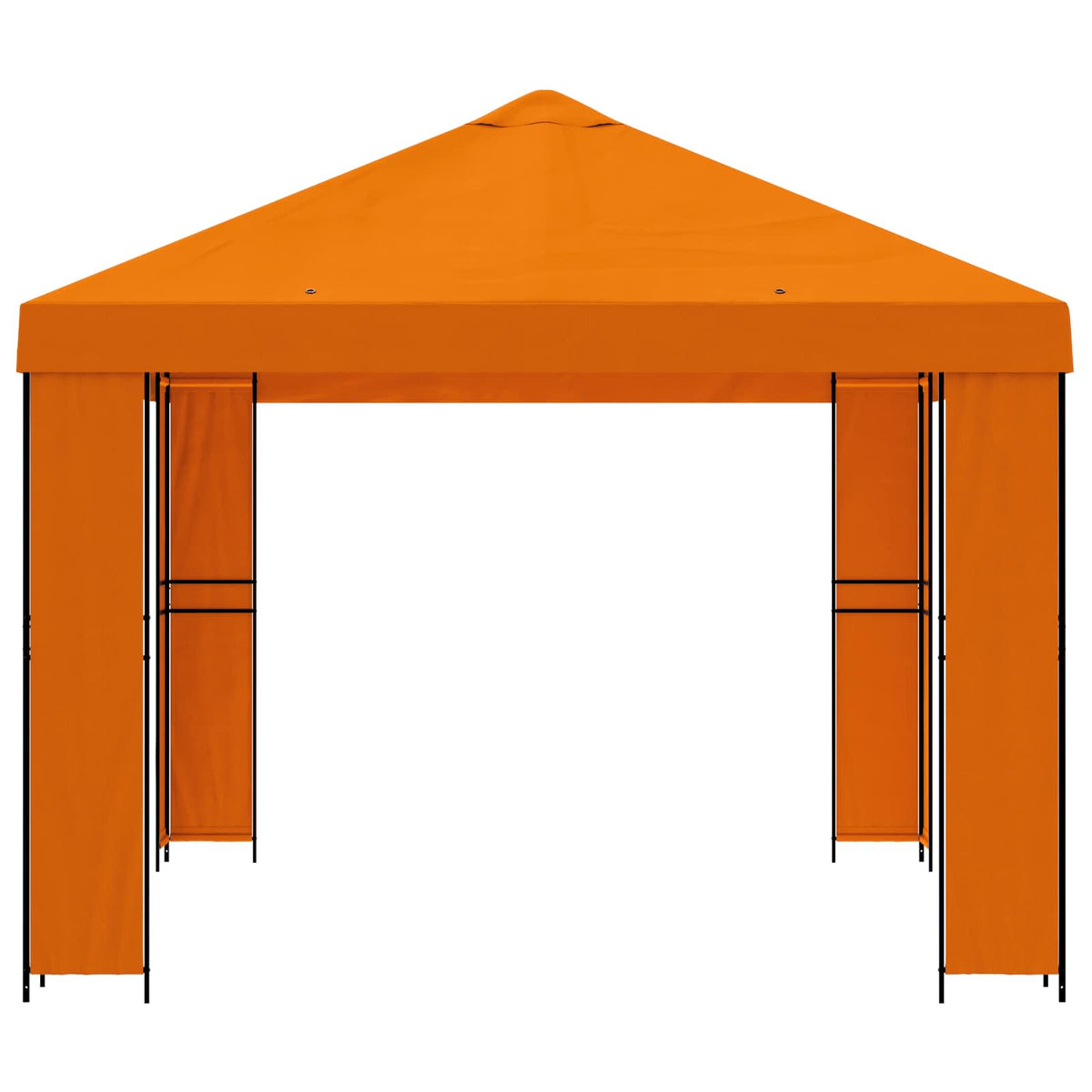 Pavillon 4 × 3 m Orange Polyester og Stål 190 gsm