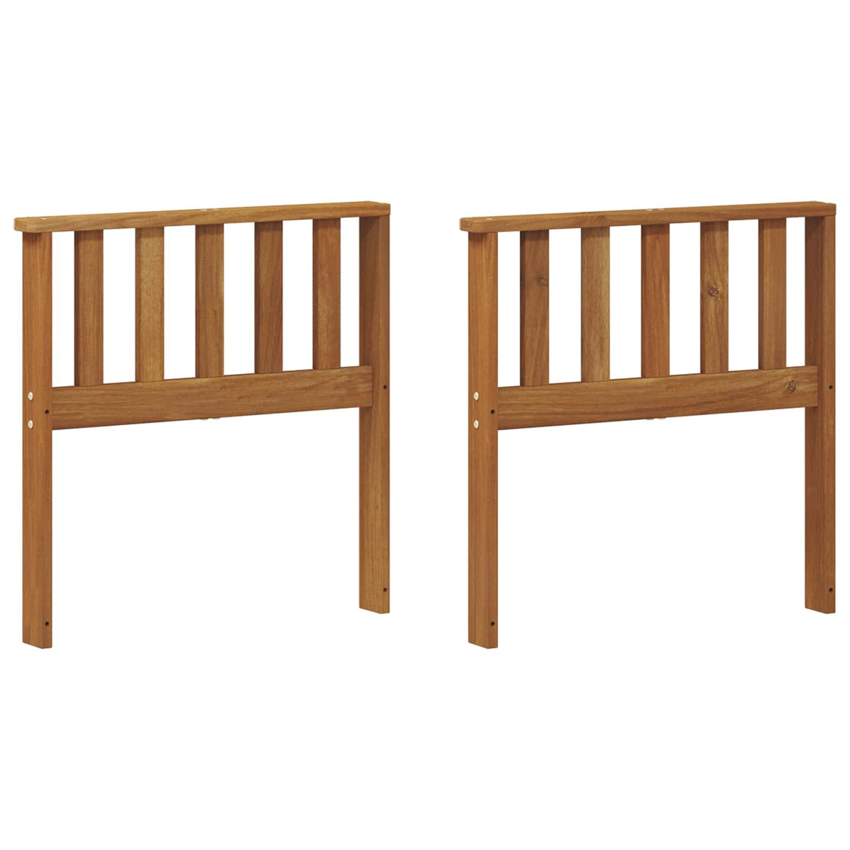 Armlænet 2 stk. Brun 60 x 6 x 61 cm Massivt Akacietræ