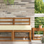Udendørs Sofa Pude Polyester Cremefarvet 60 x 60 cm