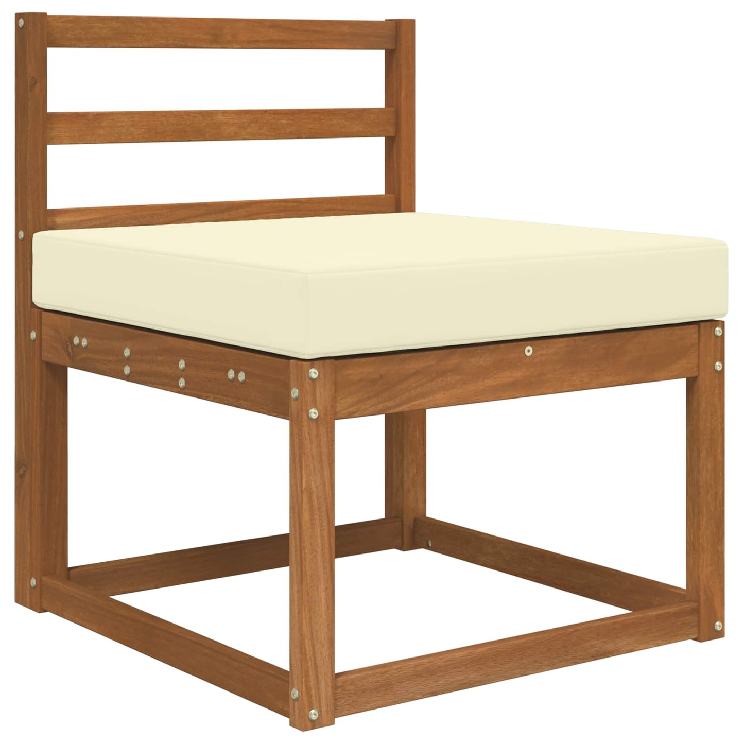 Udendørs Sofa Pude Polyester Cremefarvet 60 x 60 cm