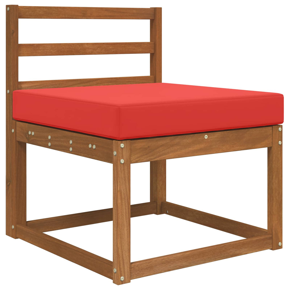 Udendørs Sofa Pude Polyester Rød 60 x 60 cm